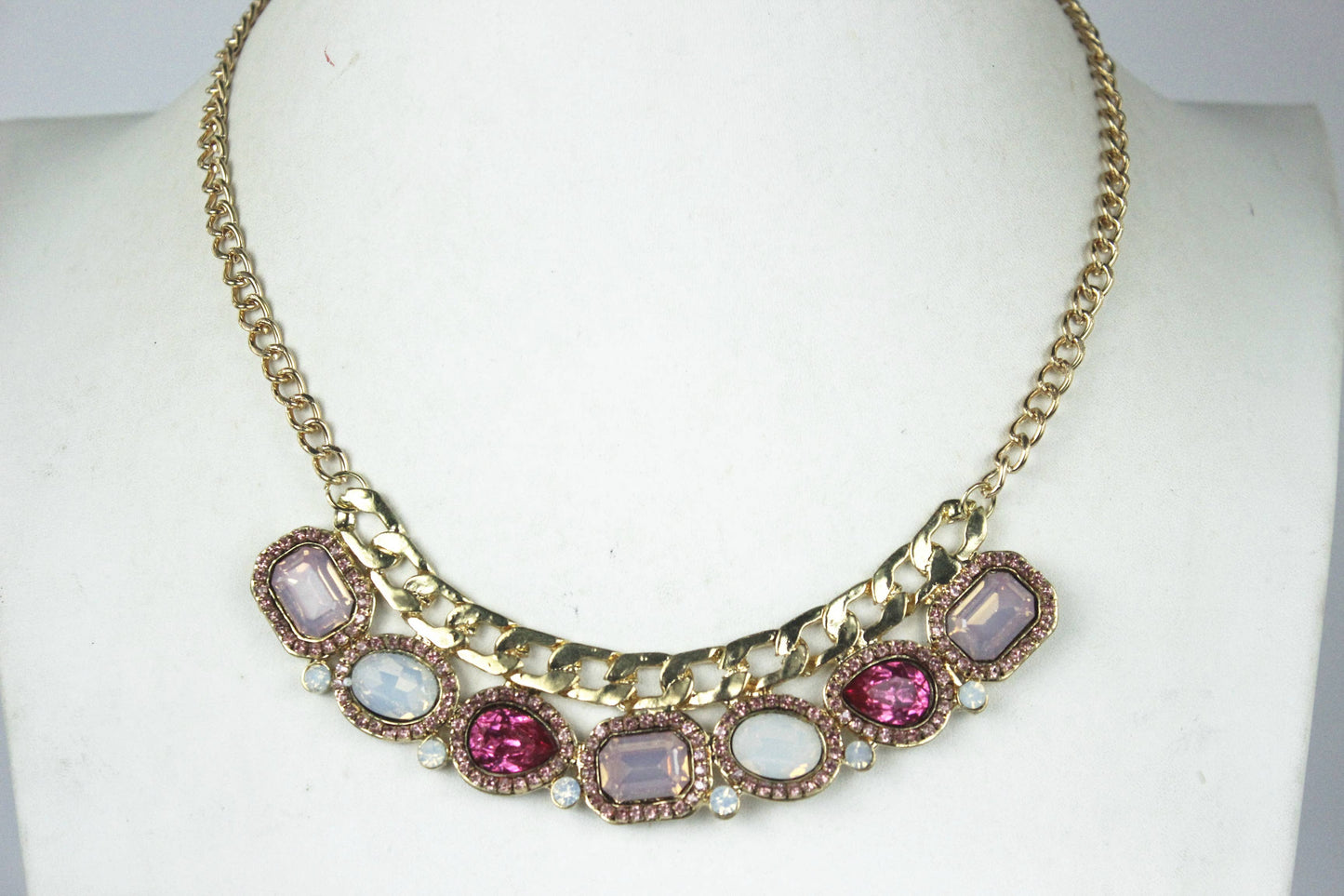 Crystal Necklaces N2266: Pink