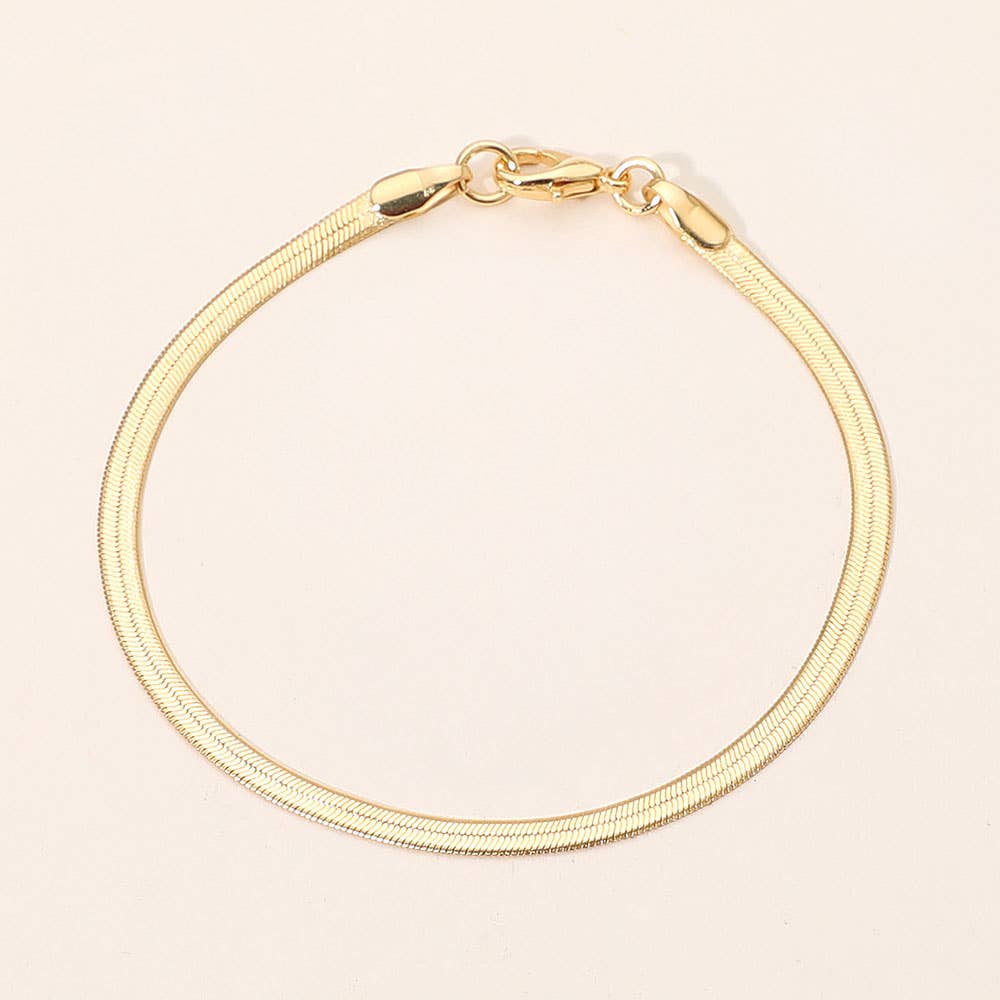 18K Gold Filled Snake Chain Bracelet