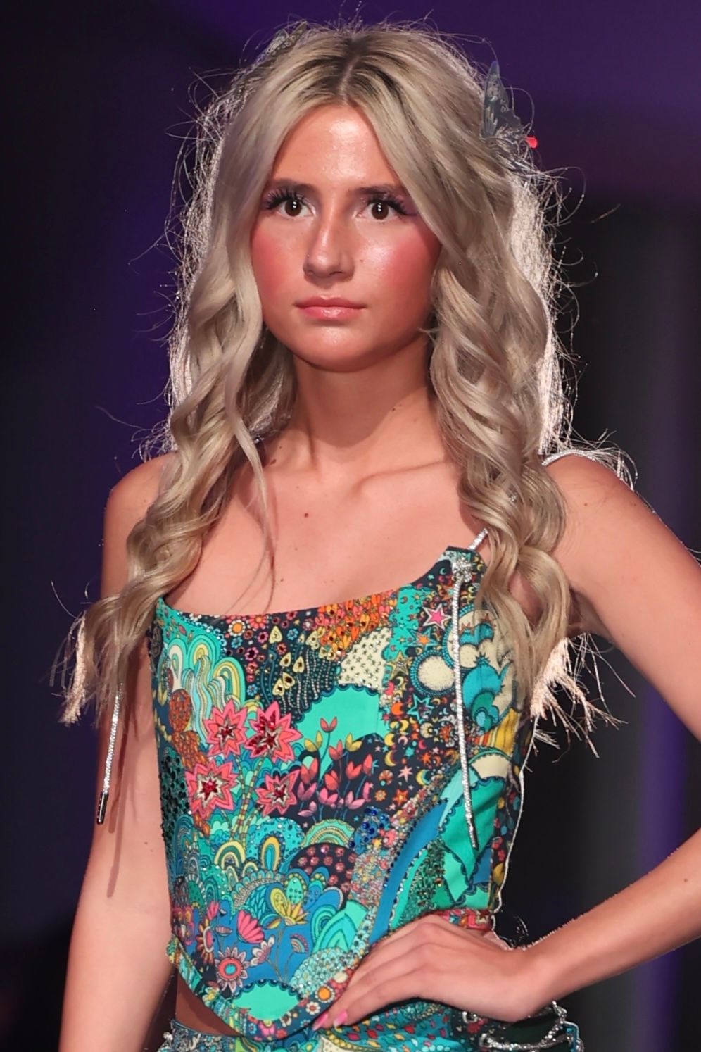 Magic garden corset top