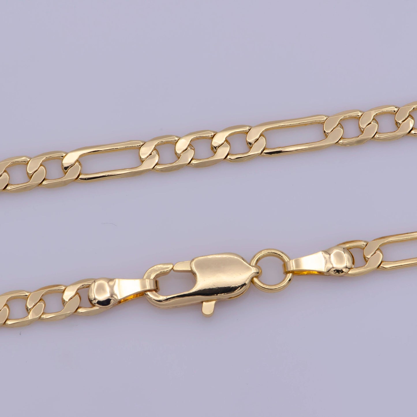 Clearance Pricing BLOWOUT 24K Gold Filled 3.5mm Figaro 18 Inch Layering Chain Necklace | WA-369