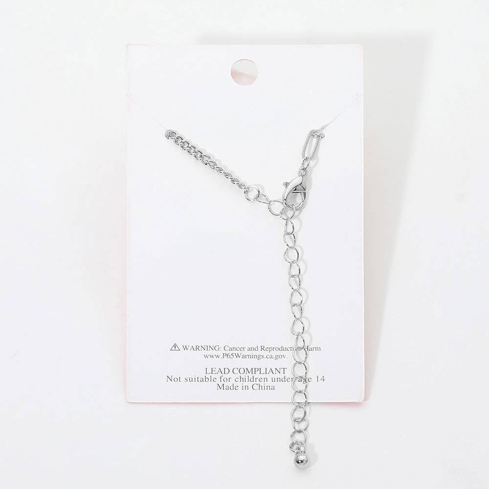 Gold Dipped Rhinestone Pave Open Quatrefoil Charm Accent Anklet: Gold