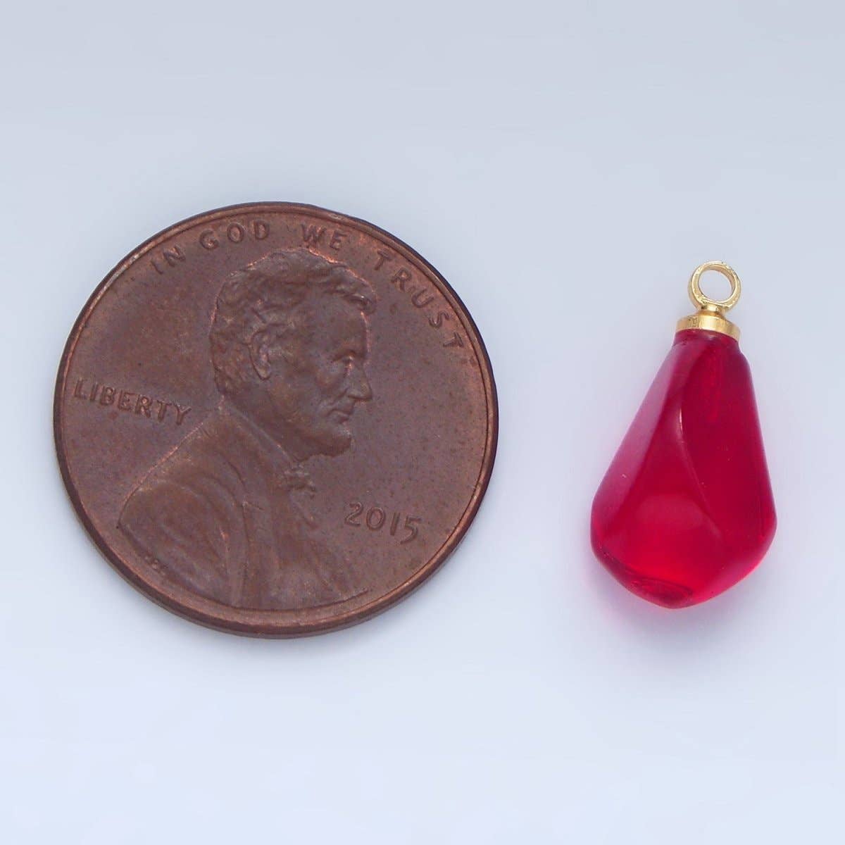 24K Gold Filled Pink Pomegranate Charm | X906