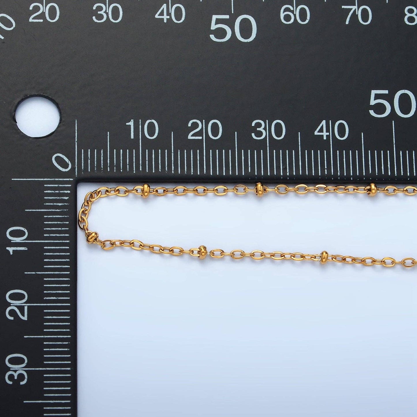 24K Gold Filled 2mm Satellite Cable Chain 20 Inch Necklace in Gold & Silver | WA-2610 WA-2611: Gold