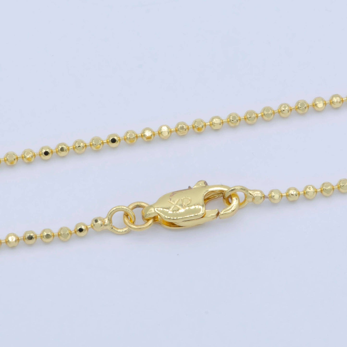 Clearance Pricing BLOWOUT 24K Gold Filled 1.5mm Round Beaded Chain 18 Inch Layering Necklace | WA-234