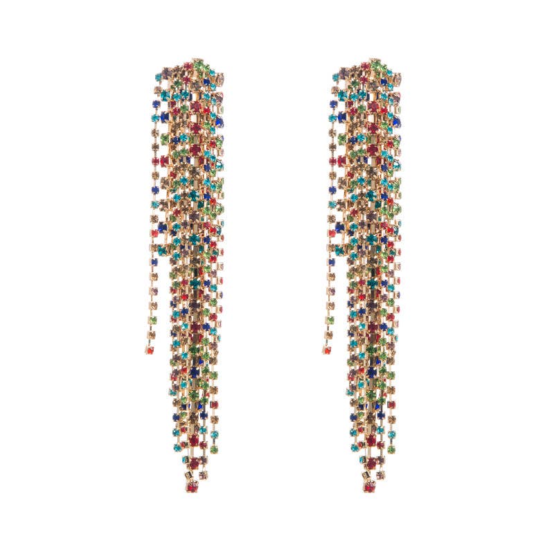 Tassel Rhinestone Earrings
