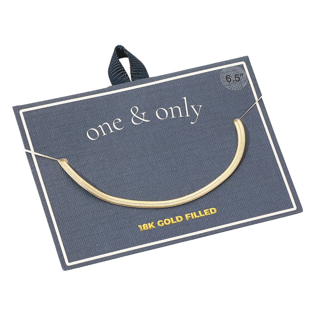 18K Gold Filled Snake Chain Bracelet