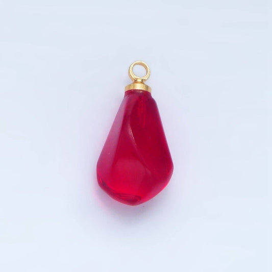 24K Gold Filled Pink Pomegranate Charm | X906