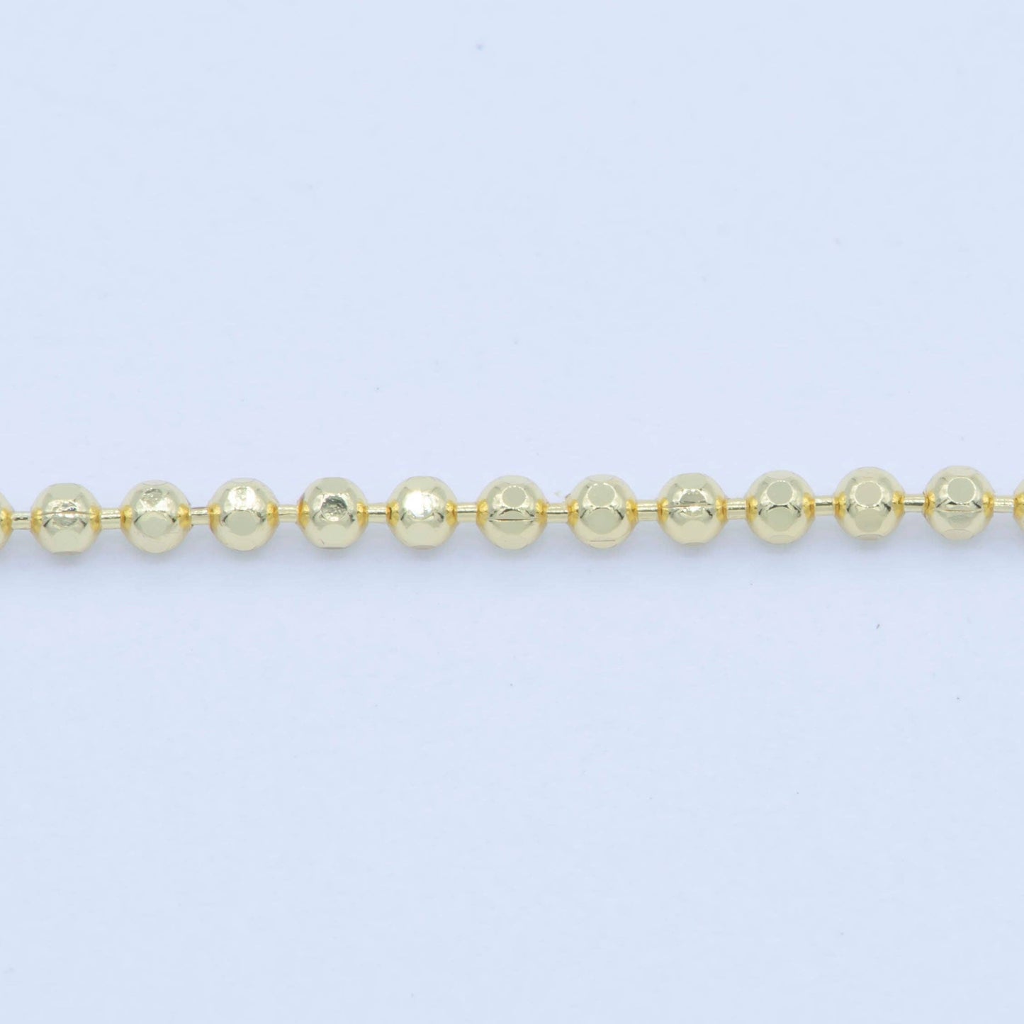 Clearance Pricing BLOWOUT 24K Gold Filled 1.5mm Round Beaded Chain 18 Inch Layering Necklace | WA-234