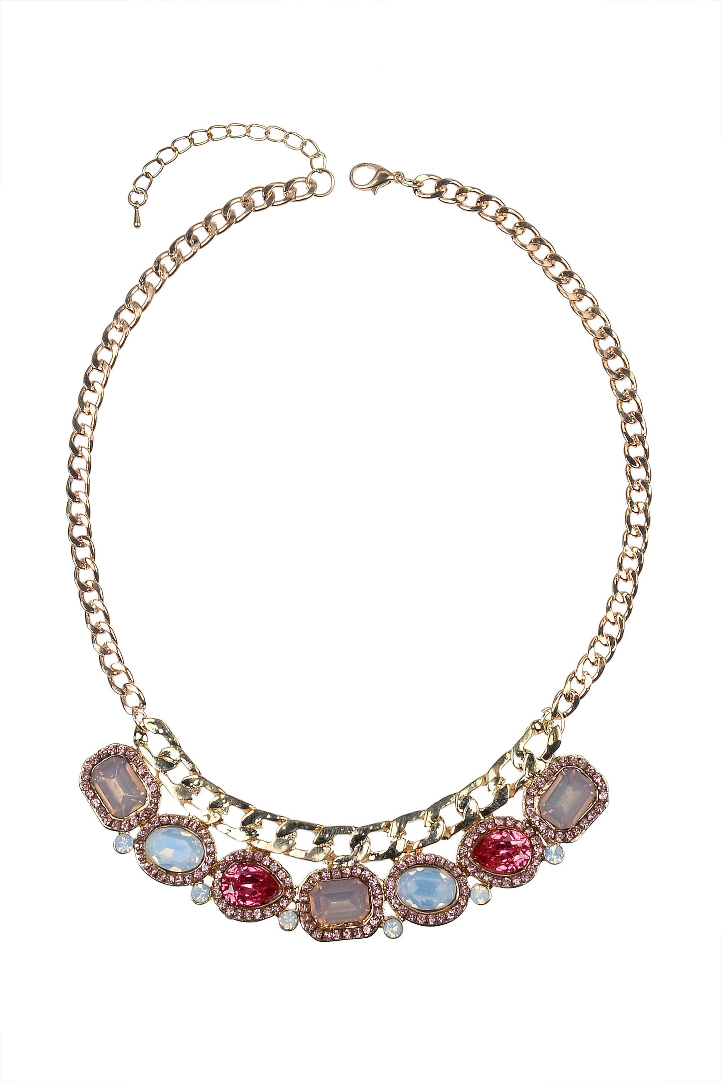 Crystal Necklaces N2266: Pink