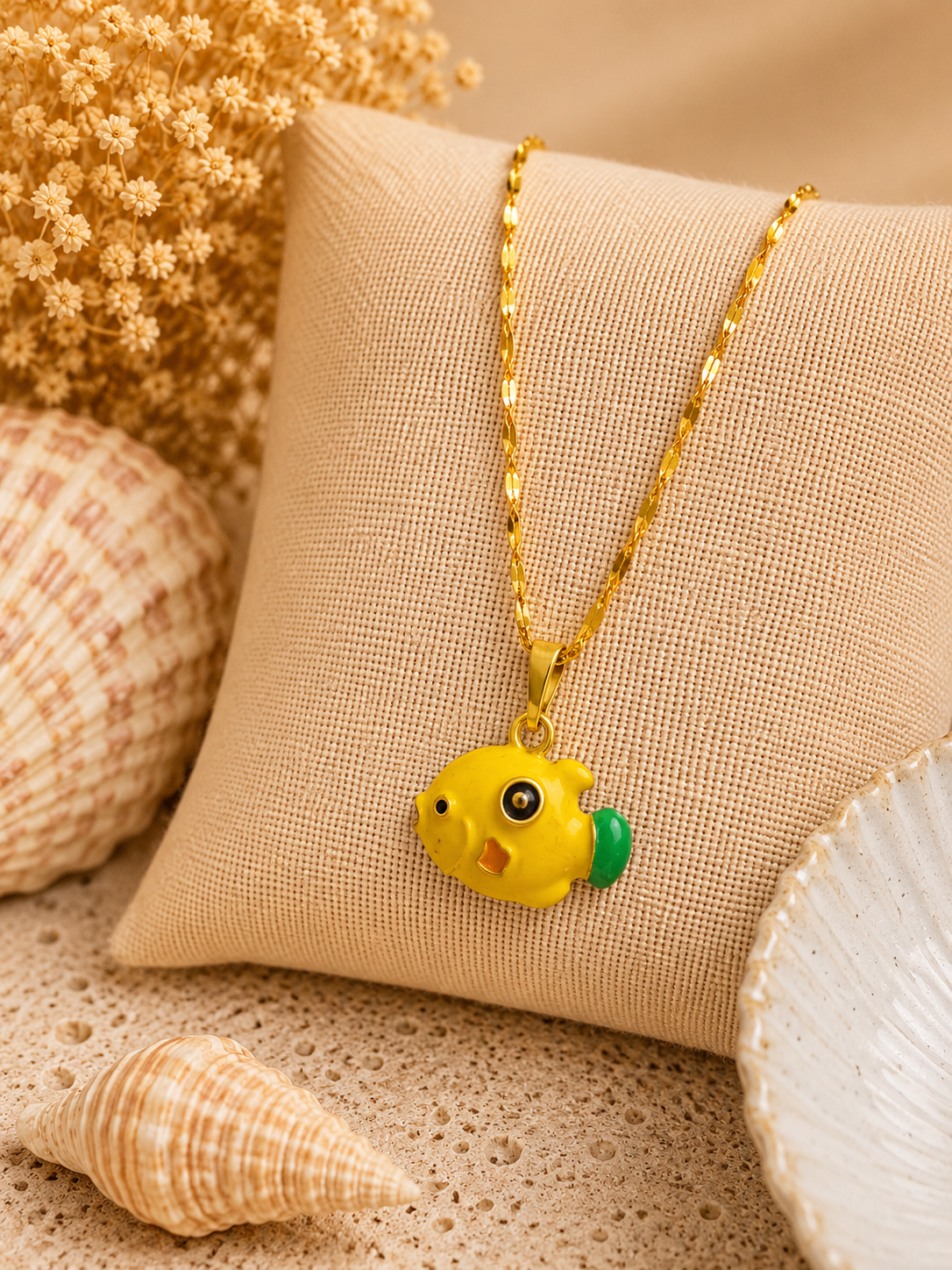 Ocean Treasures Necklace – Gold Plated & Stainless Steel: MIX OF SET 18
