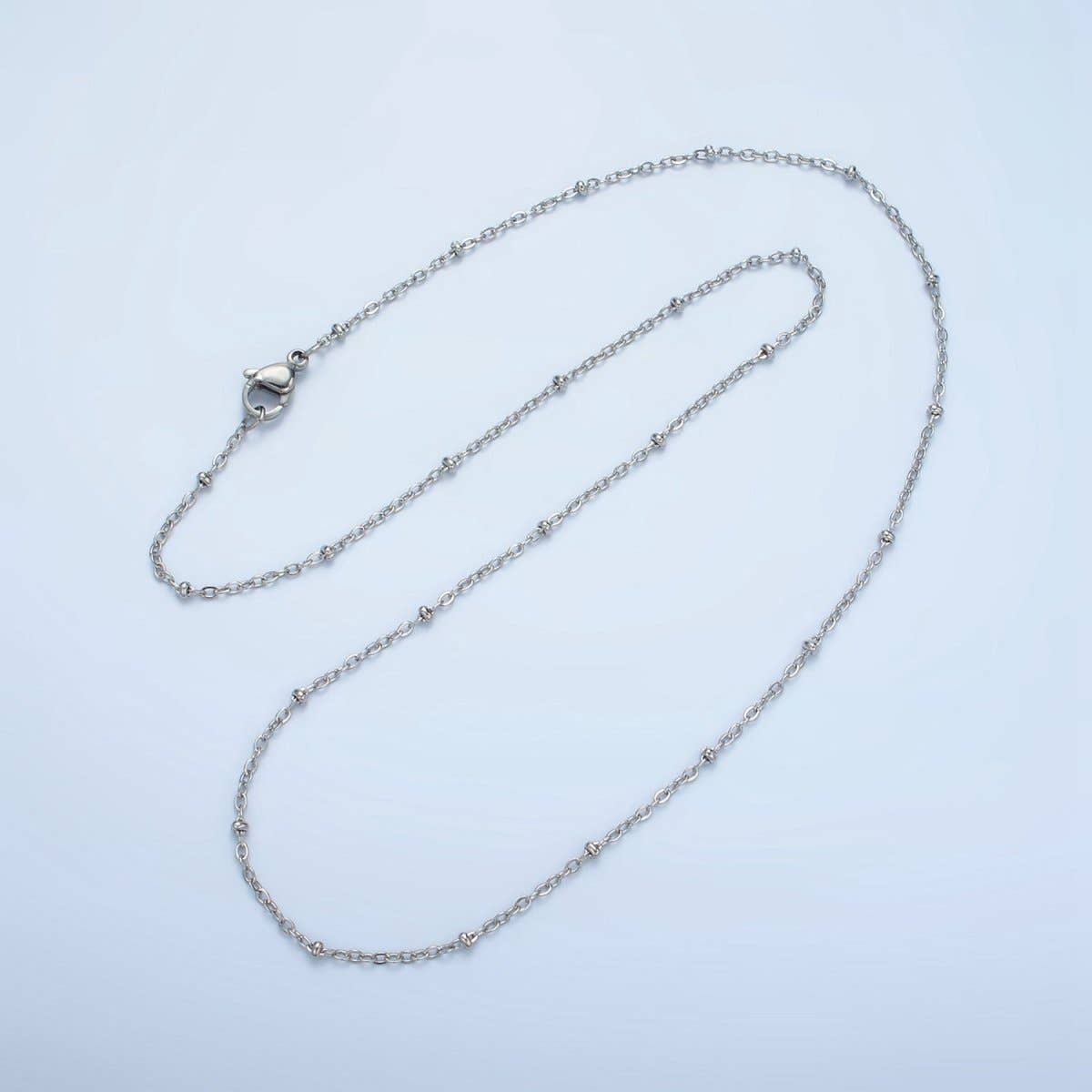 24K Gold Filled 2mm Satellite Cable Chain 20 Inch Necklace in Gold & Silver | WA-2610 WA-2611: Gold