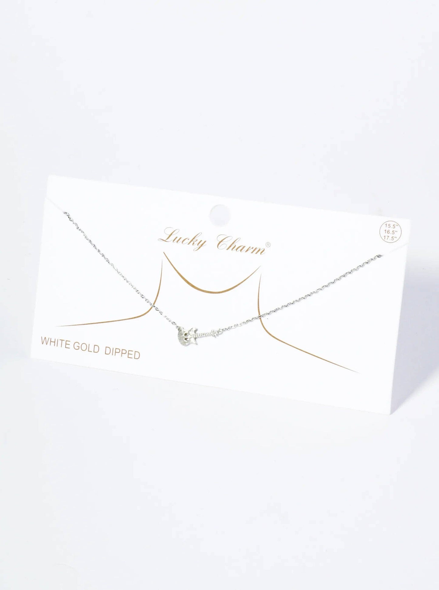 18K Gold Dipped Brass Electric Guitar Necklace: Gold