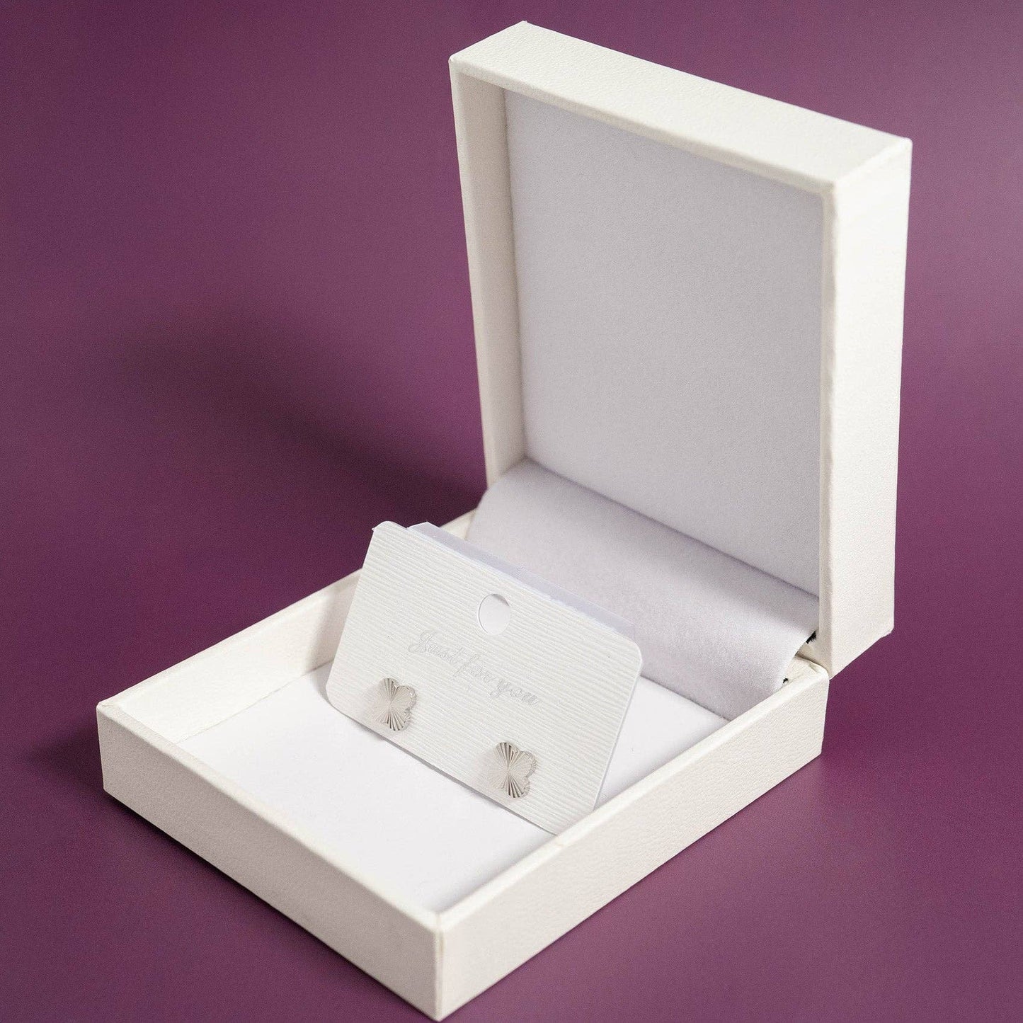18K Gold PVD Stainless Steel Clover Stud Earrings: Gold